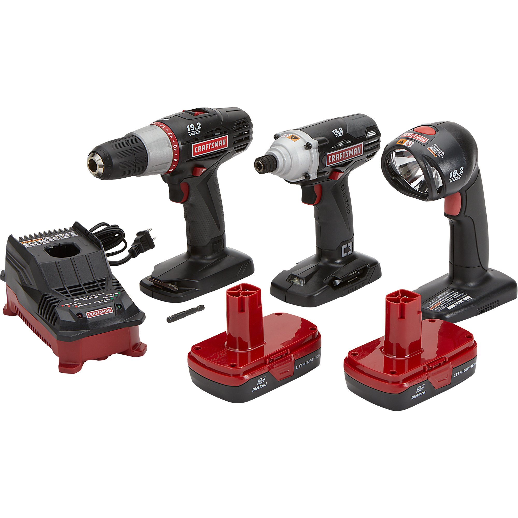 Craftsman 3-Pc. Cordless Combo Kit —19.2 Volt, Model# 946194